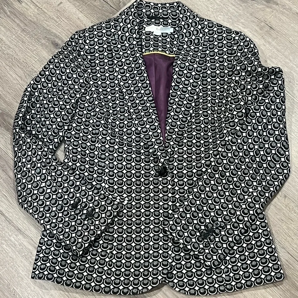 Women’s Boden Size US 4 Made in Turkey Wool Blend Single Button Blazer Coat - Picture 2 of 9
